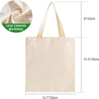 Women's Cotton Canvas Tote Bag – Reusable Multi-Purpose Bag