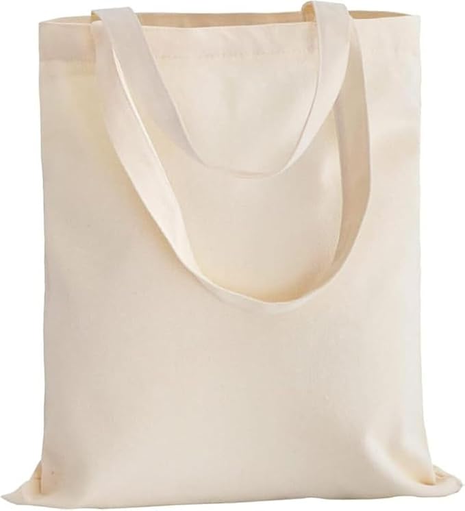 Women's Cotton Canvas Tote Bag – Reusable Multi-Purpose Bag