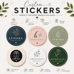 Custom Business Logo Stickers – Waterproof Vinyl Labels