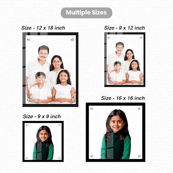 Customized Clear Acrylic Photo Frame 12x9" – 5mm Thick