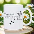 Butterfly Theme Ceramic Coffee Mug – 11 oz