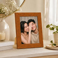 Brown Wooden Tabletop Photo Frame 4x6" – Single Frame