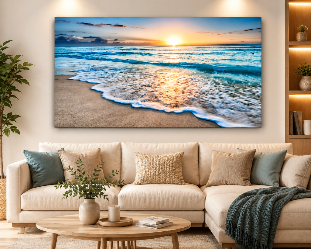 Beach Sunset Wall Art