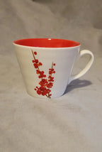 Retro White Red Floral Coffee & Tea Ceramic Mug